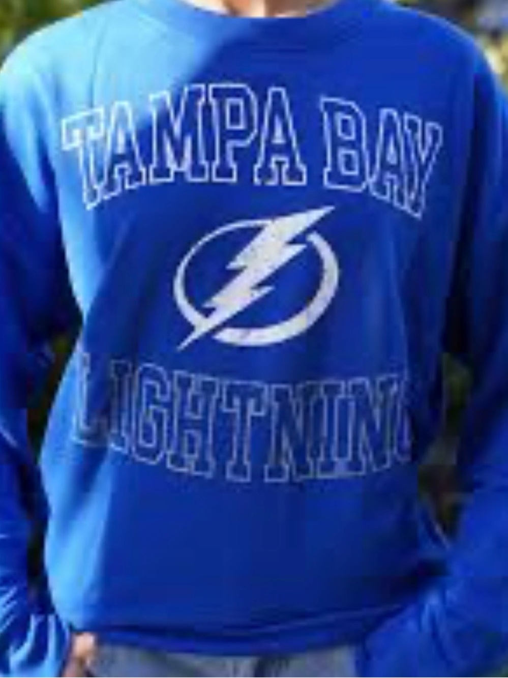 NHL Tampa Bay Lightning Blue Crewneck Sweatshirt